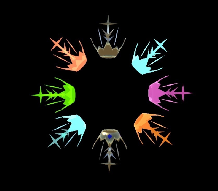 【VRchat向け】九輝の王冠【3Dモデル】