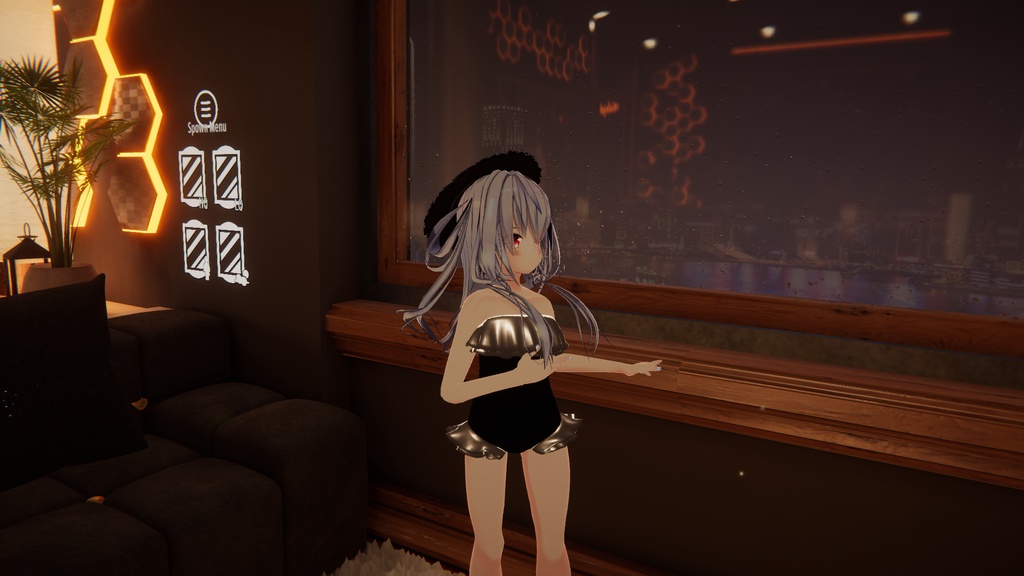 【VRChat推奨】ひらひら水着(アルセアちゃん対応追加衣装)