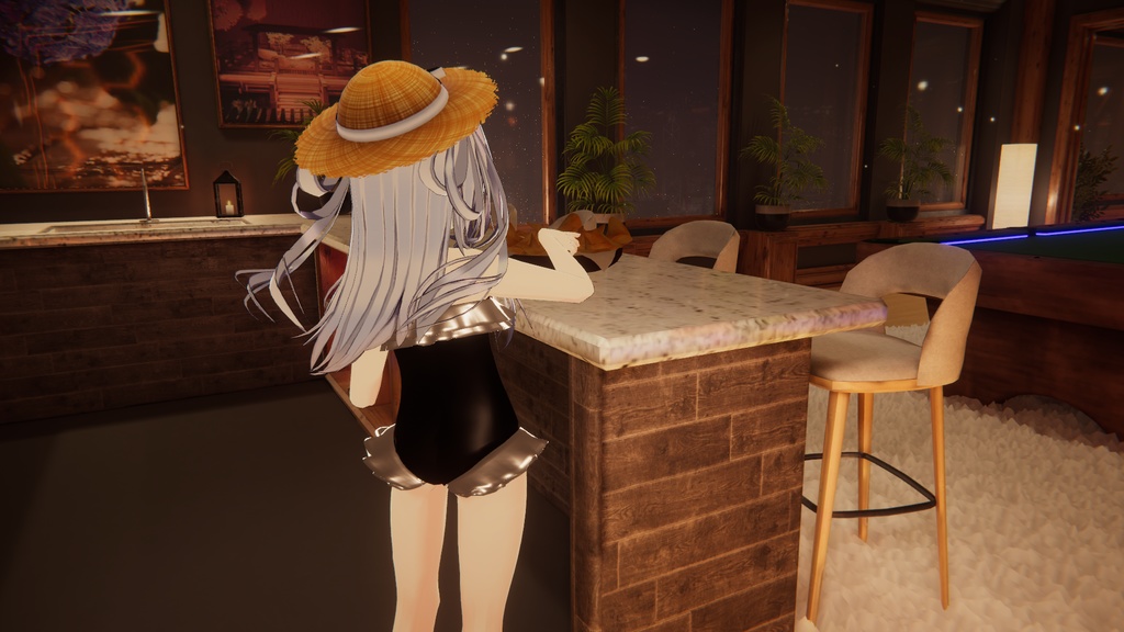 【VRChat推奨】ひらひら水着(アルセアちゃん対応追加衣装)