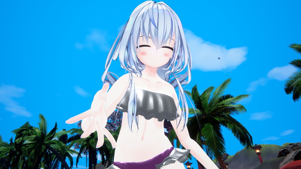 【VRChat推奨】ひらひら水着(アルセアちゃん対応追加衣装)