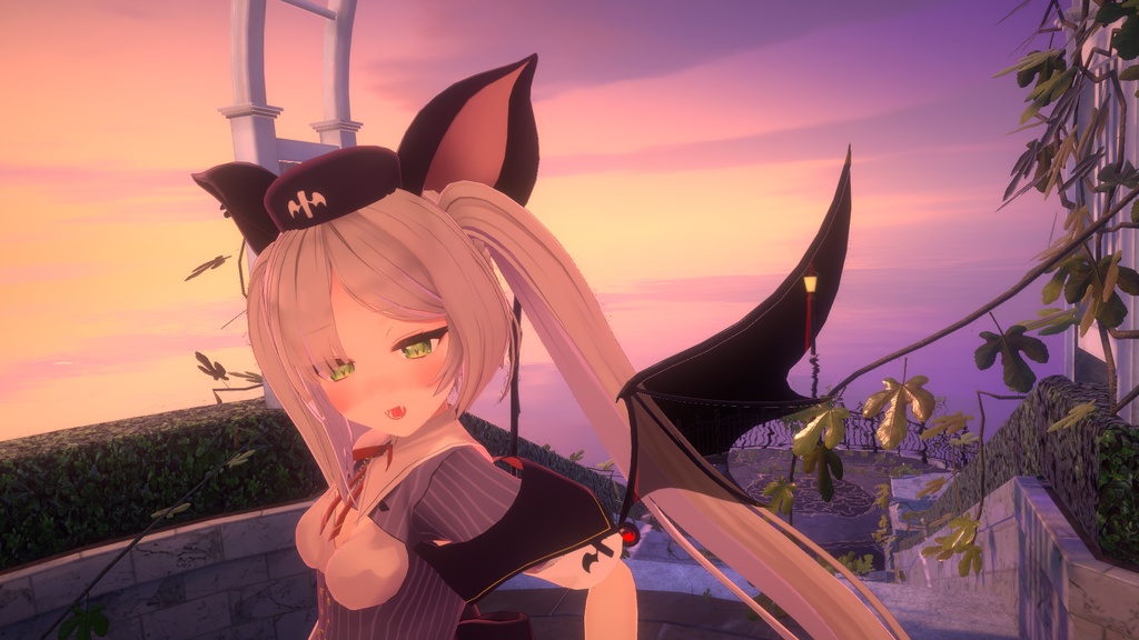 【VRchat向け】ぷちでびるうぃんぐ【3Dモデル】