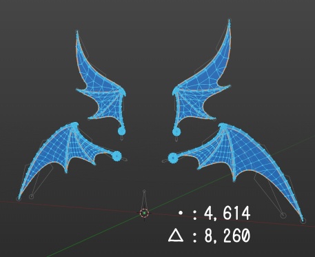 【VRchat向け】ぷちでびるうぃんぐ【3Dモデル】