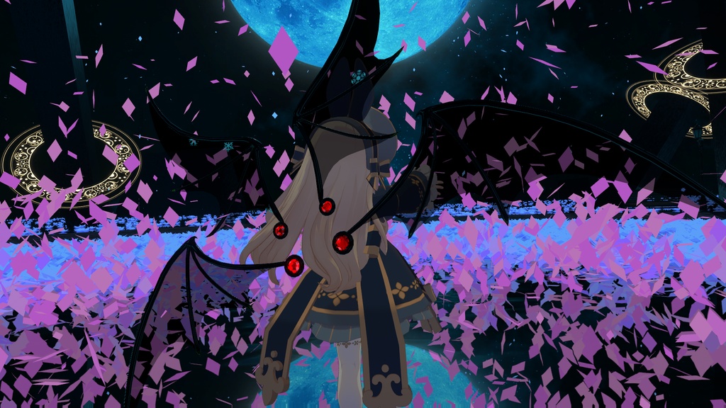 【VRchat向け】ぷちでびるうぃんぐ【3Dモデル】