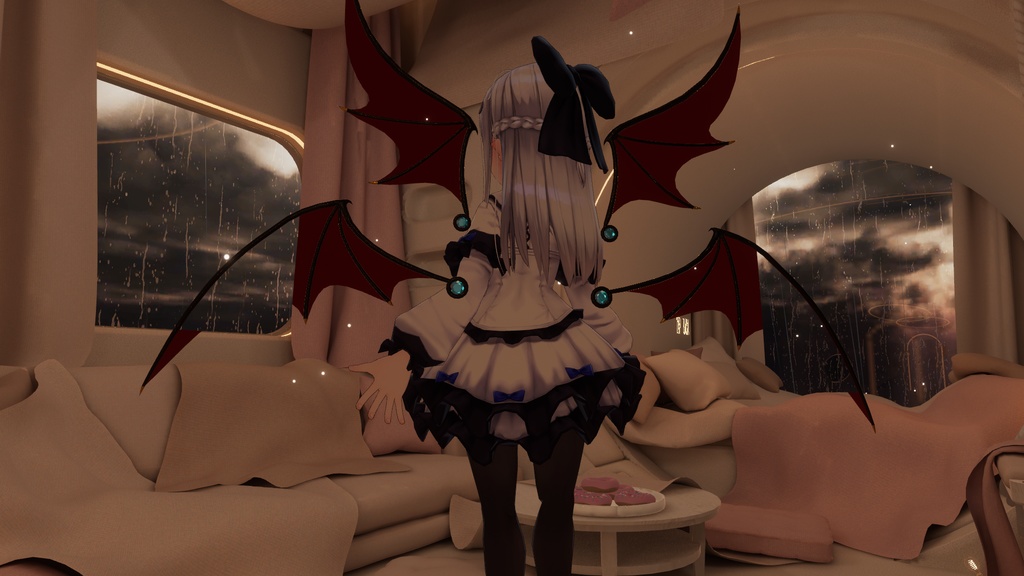 【VRchat向け】ぷちでびるうぃんぐ【3Dモデル】