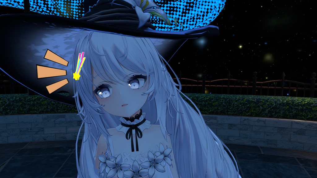 【VRchat向け】流れ星のヘアピン【3Dモデル】