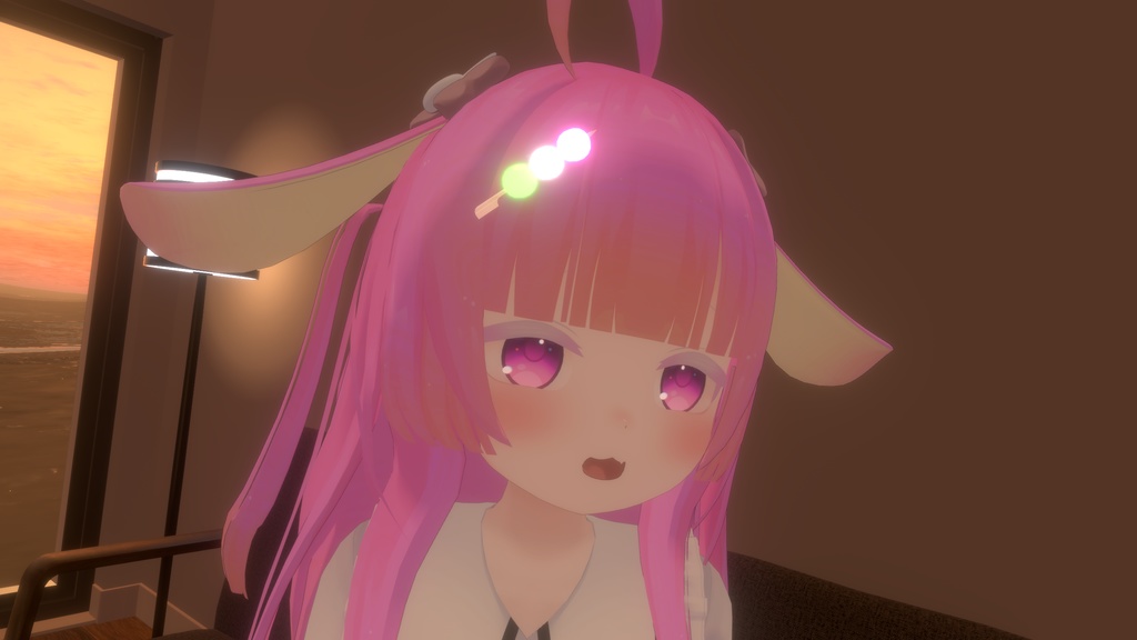 【VRchat向け】Dango - 三色団子アクセサリー【3Dモデル】