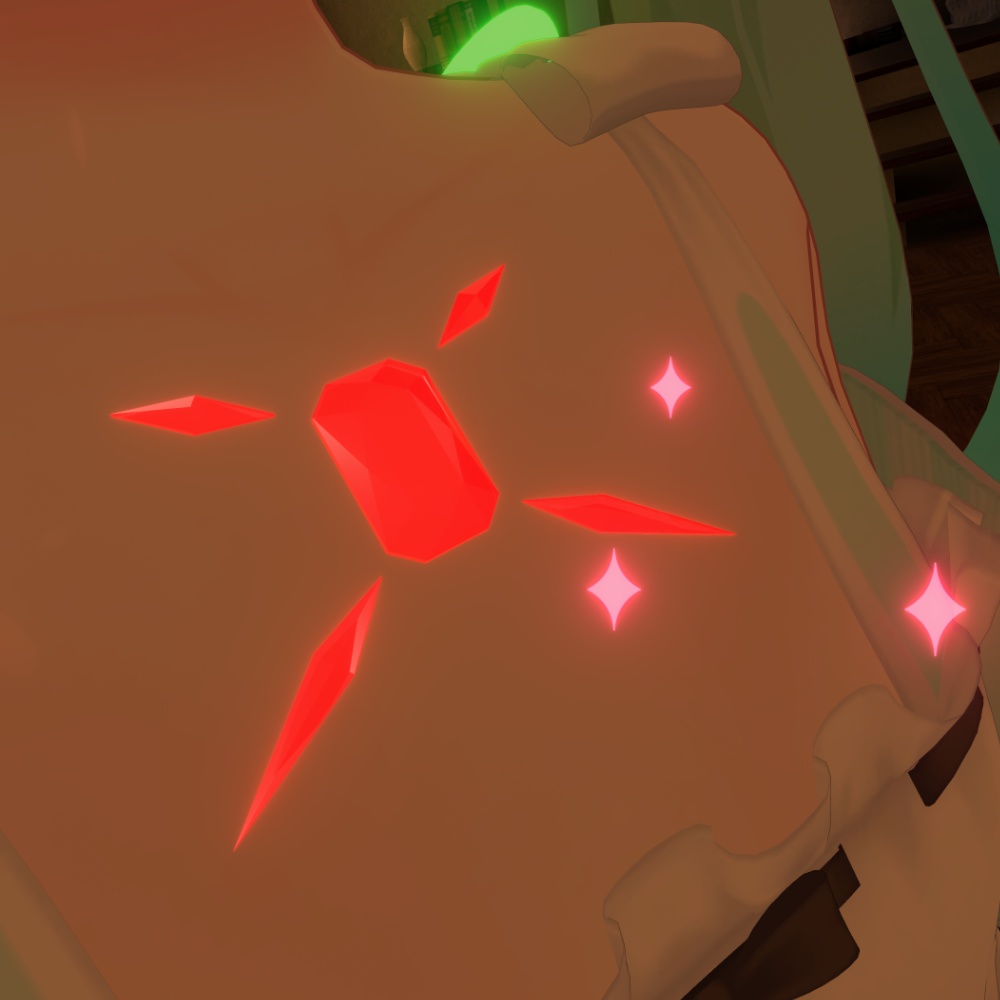 【VRChat向け】パーティクル付き宝石セット【3Dモデル】