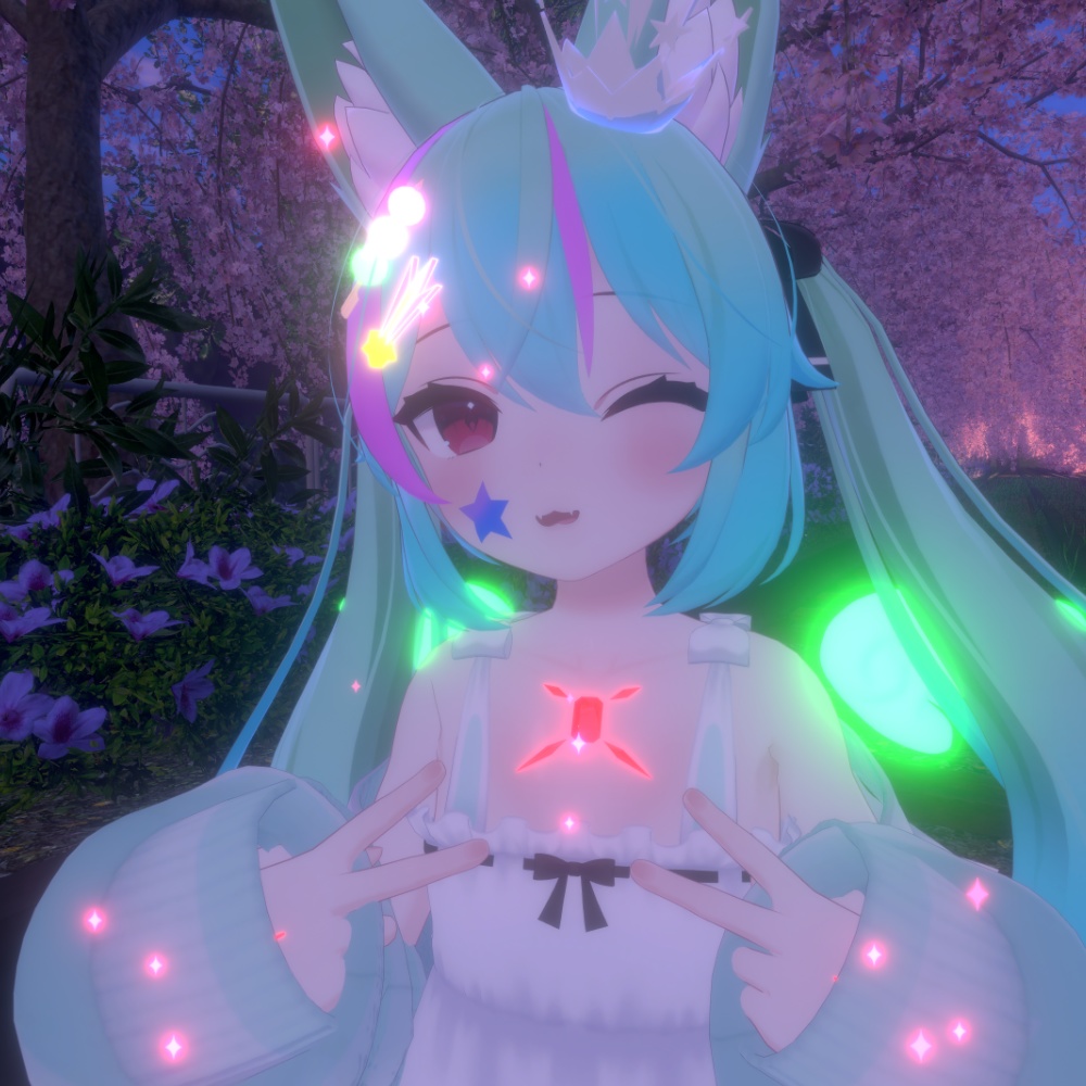 【VRChat向け】パーティクル付き宝石セット【3Dモデル】