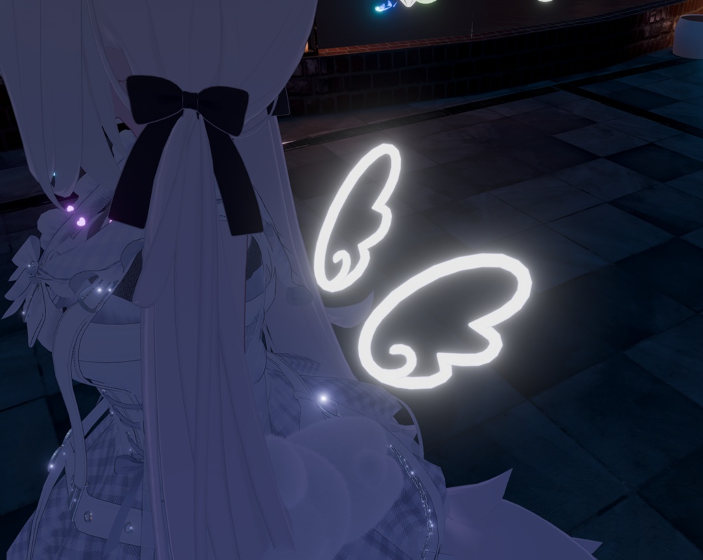 【VRchat向け】ぷちえんじぇるうぃんぐ(ネオン)【3Dモデル】