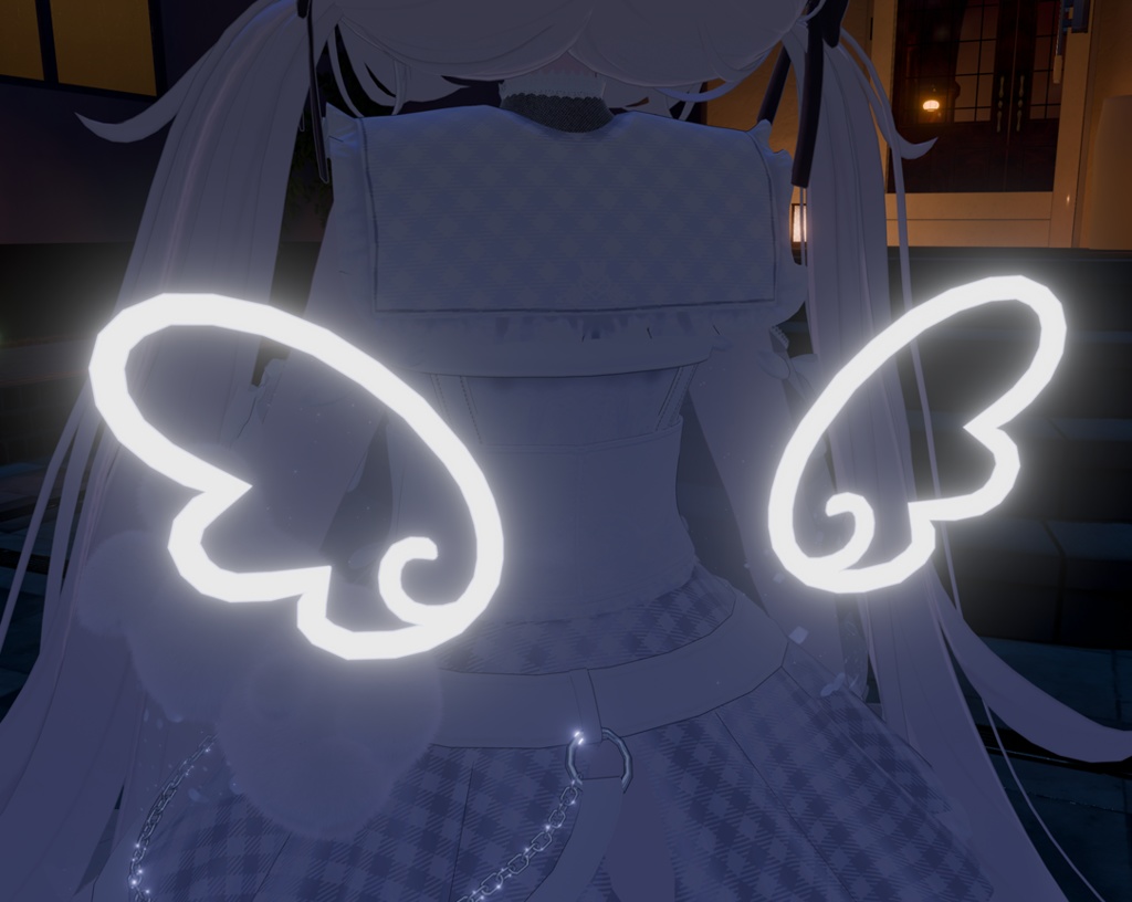 【VRchat向け】ぷちえんじぇるうぃんぐ(ネオン)【3Dモデル】