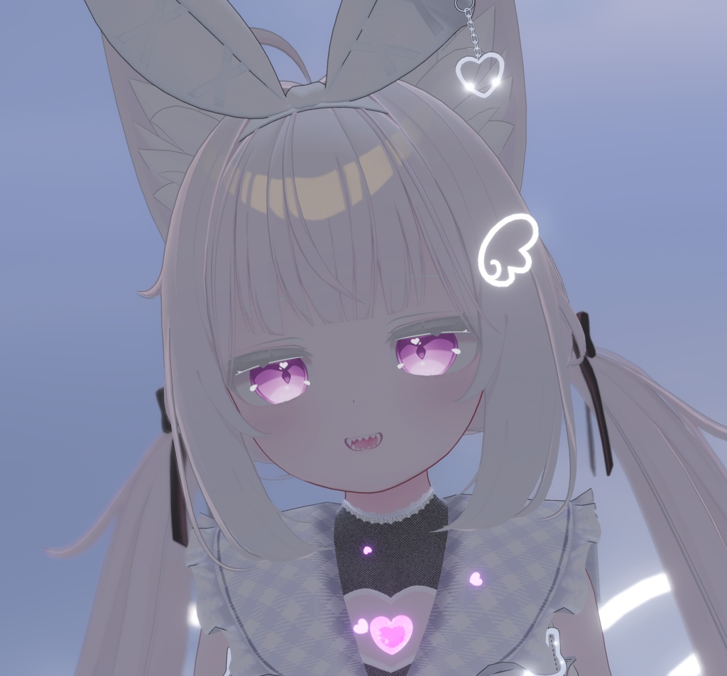 【VRchat向け】ぷちえんじぇるうぃんぐ(ネオン)【3Dモデル】