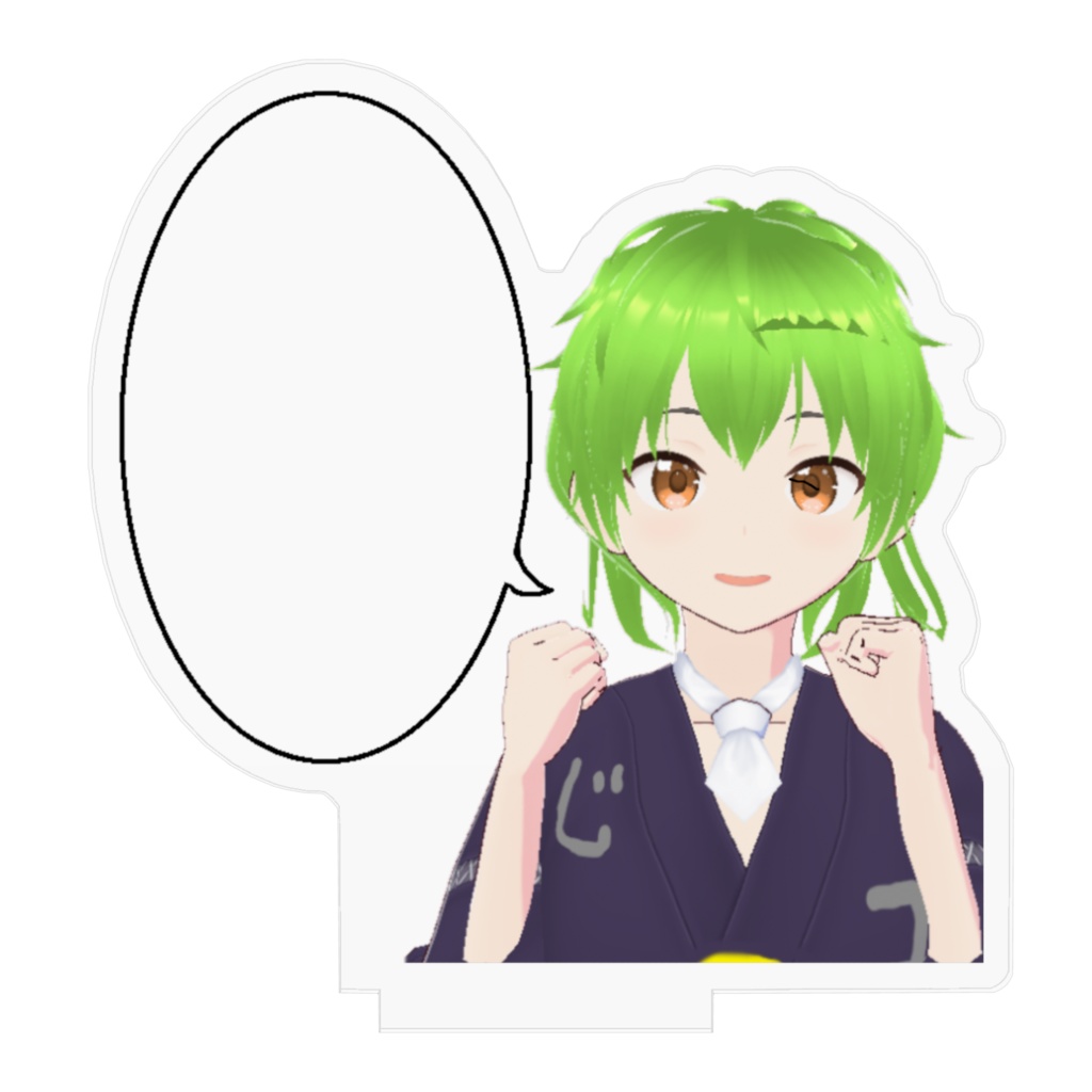 統一協子_吹き出しセリフアクリルフィギュア【70*70】