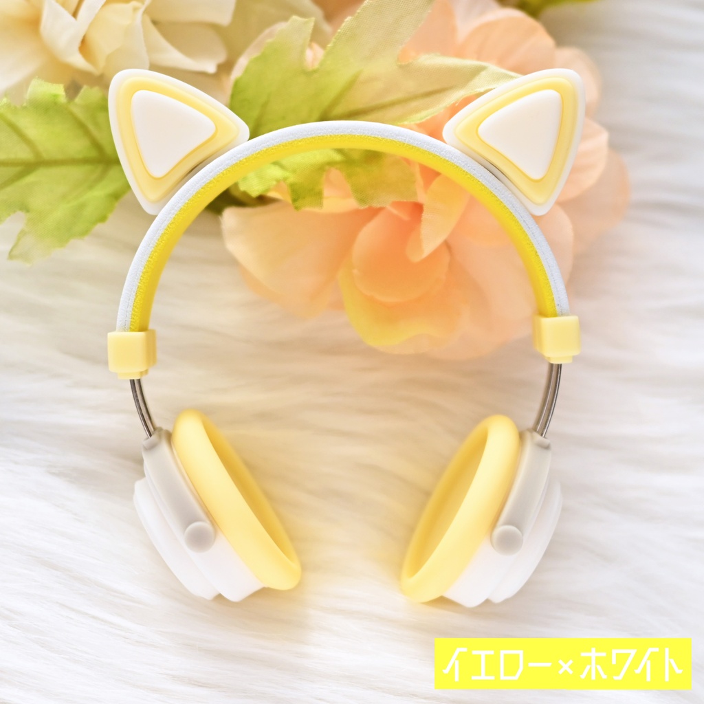 ドール用 ヘッドホン 1/3サイズ【スノーカラー】