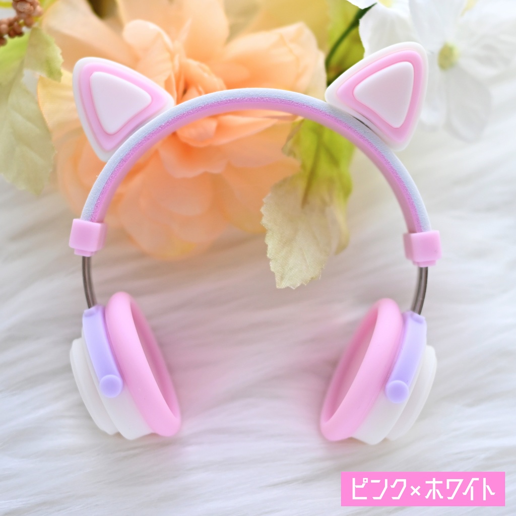 ドール用 ヘッドホン 1/3サイズ【スノーカラー】
