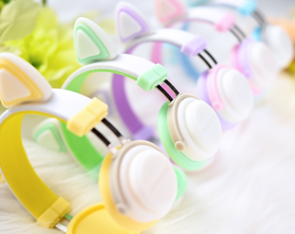 ドール用 ヘッドホン 1/3サイズ【スノーカラー】