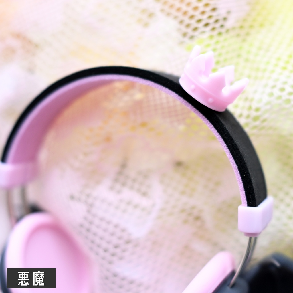 ドール用 ヘッドホン型飾り翼 1/3サイズ【天使と悪魔】