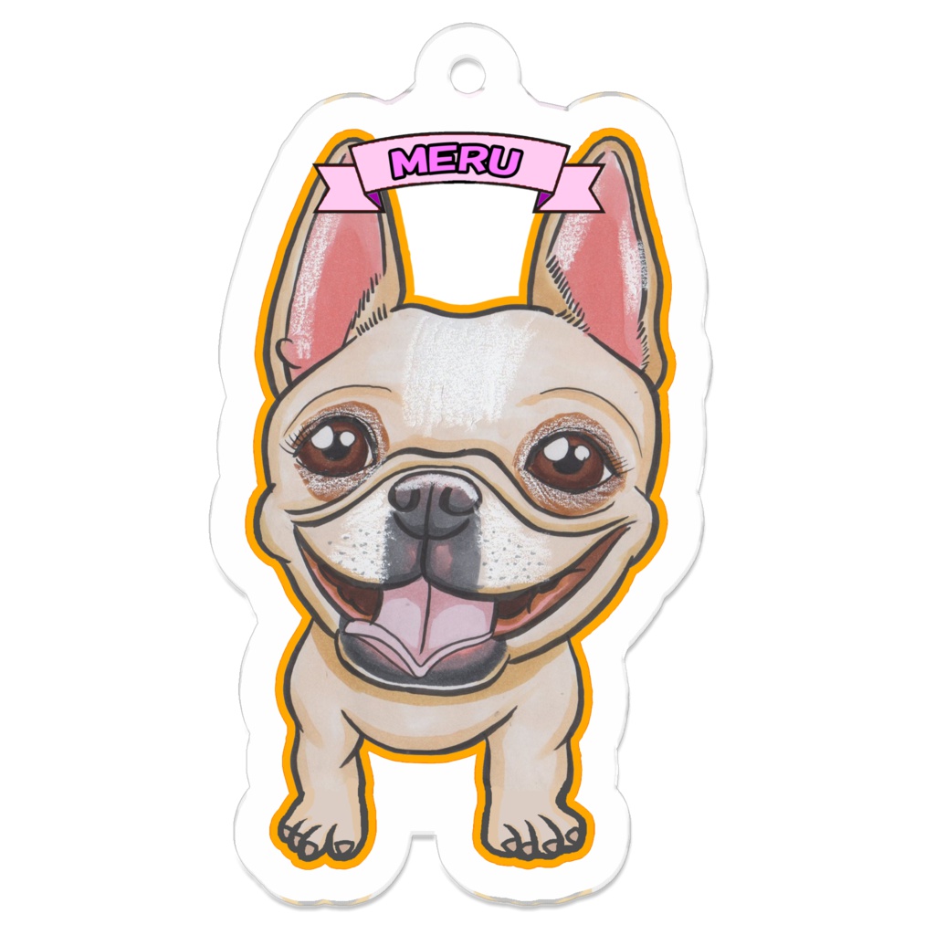 フレンチブルドッグの『めるちゃん』のキーホルダー