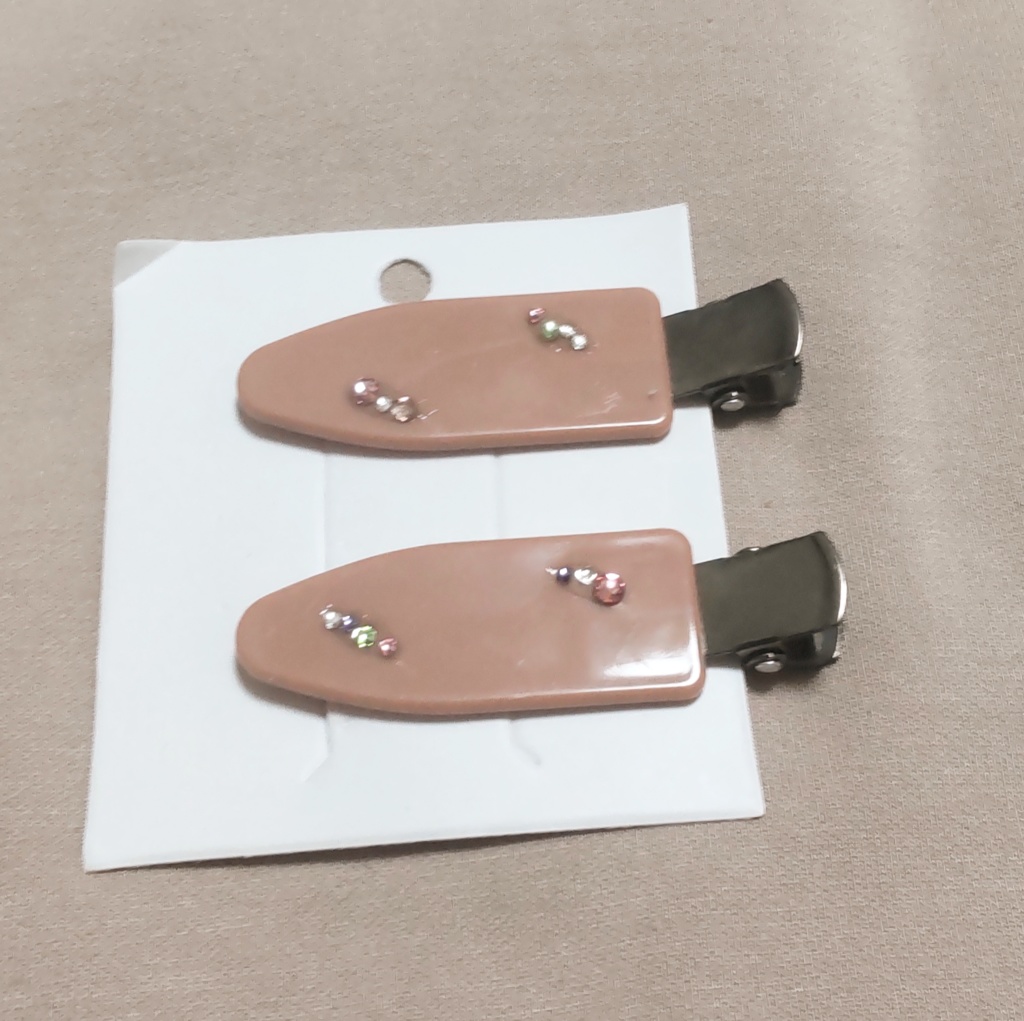 4 前髪ピン ピンク