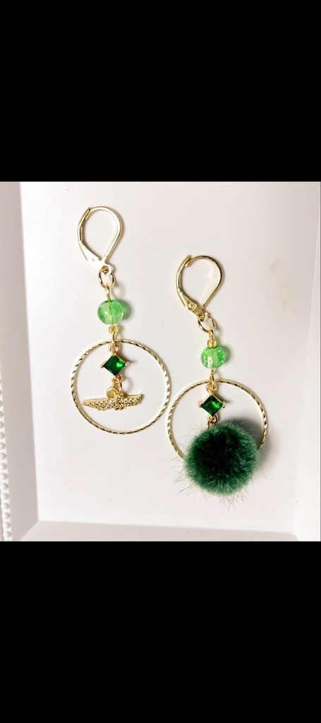 モフモフと🦩🐊のイヤリング ピアス