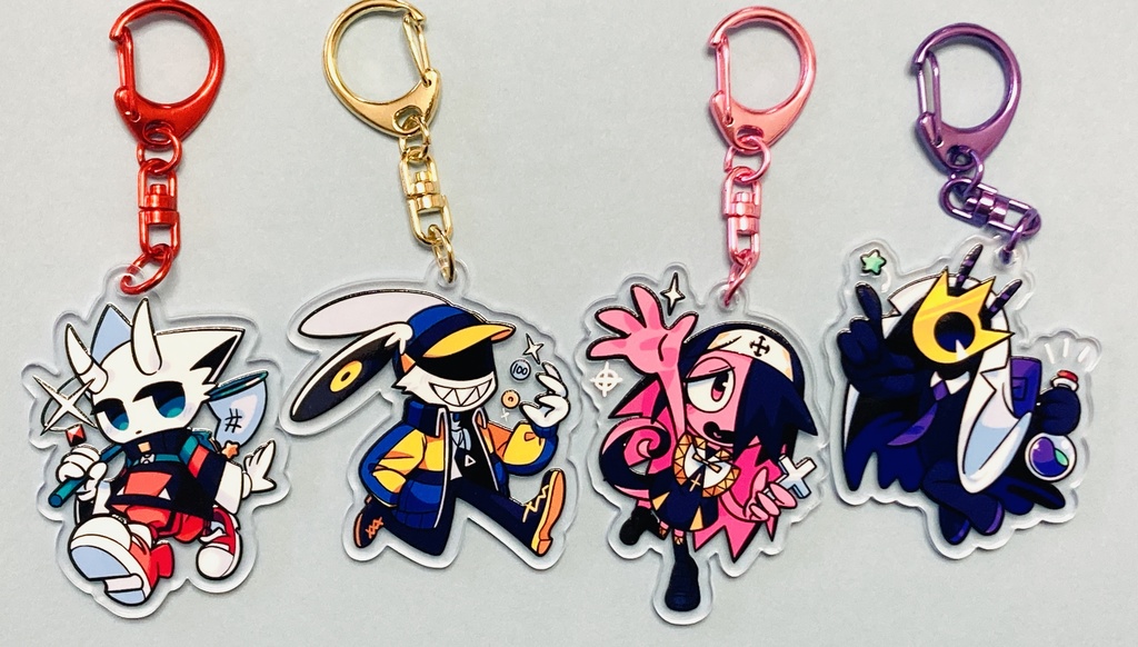 アクリルキーホルダー〈ソル、レギト、ルーミナ、クリス〉