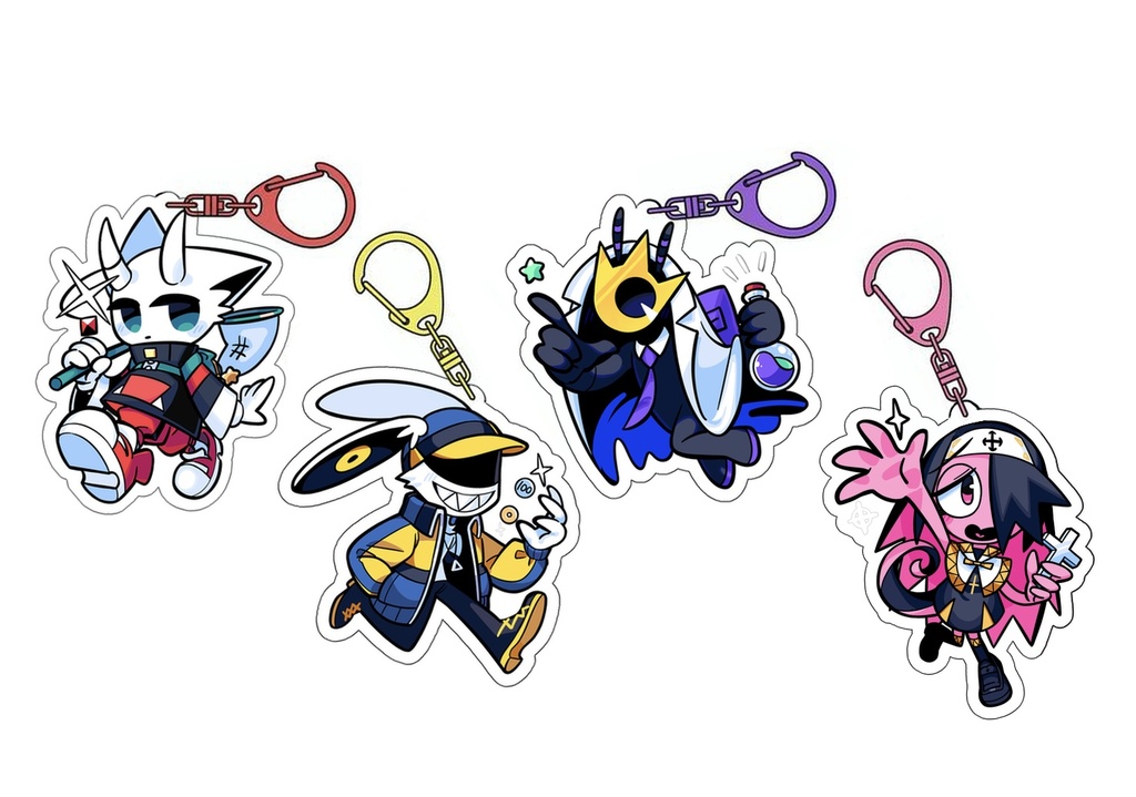 アクリルキーホルダー〈ソル、レギト、ルーミナ、クリス〉