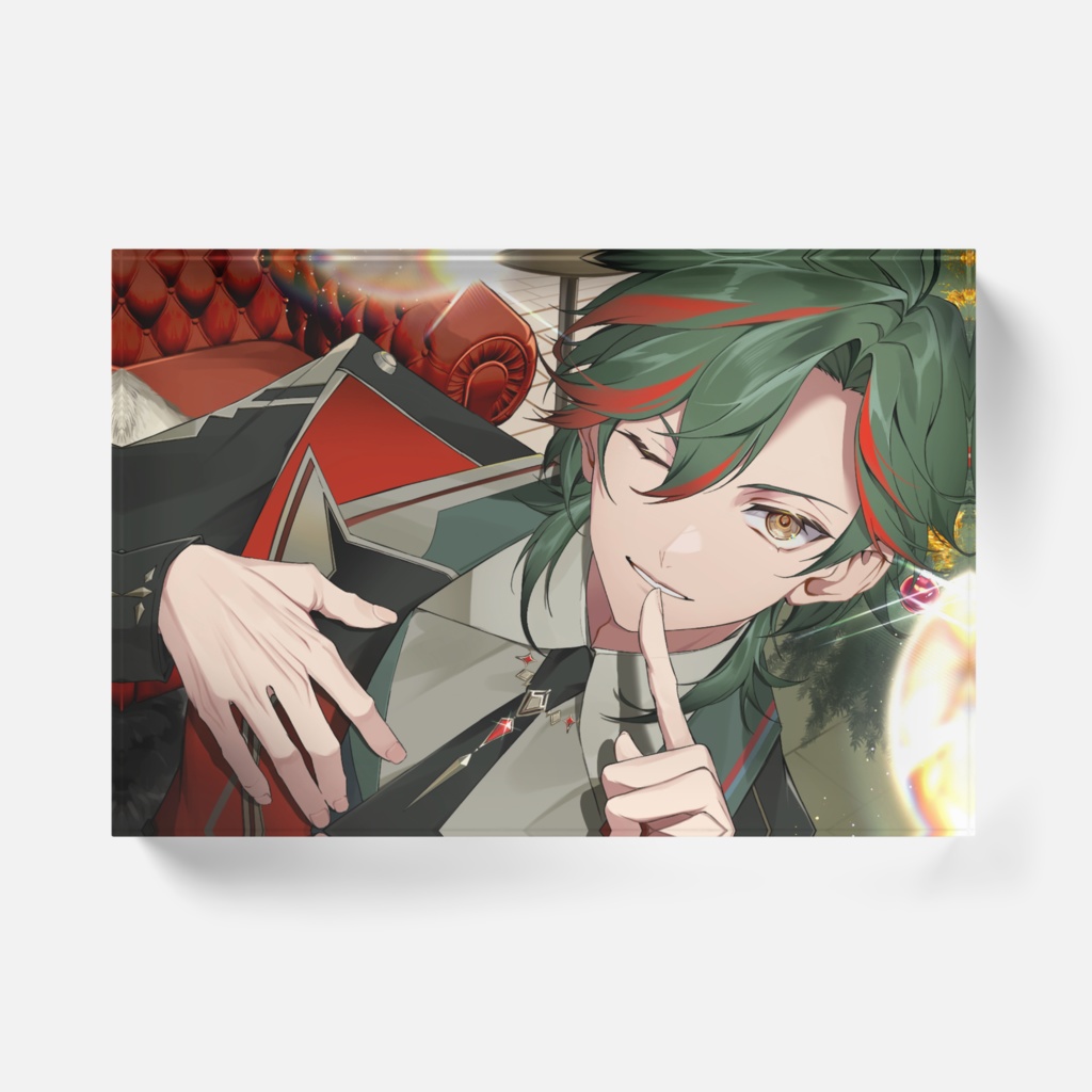 クリスマスイラスト アクリルブロック