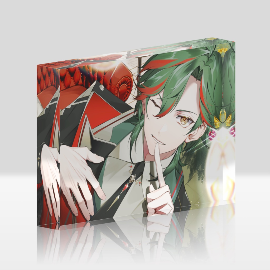 クリスマスイラスト アクリルブロック