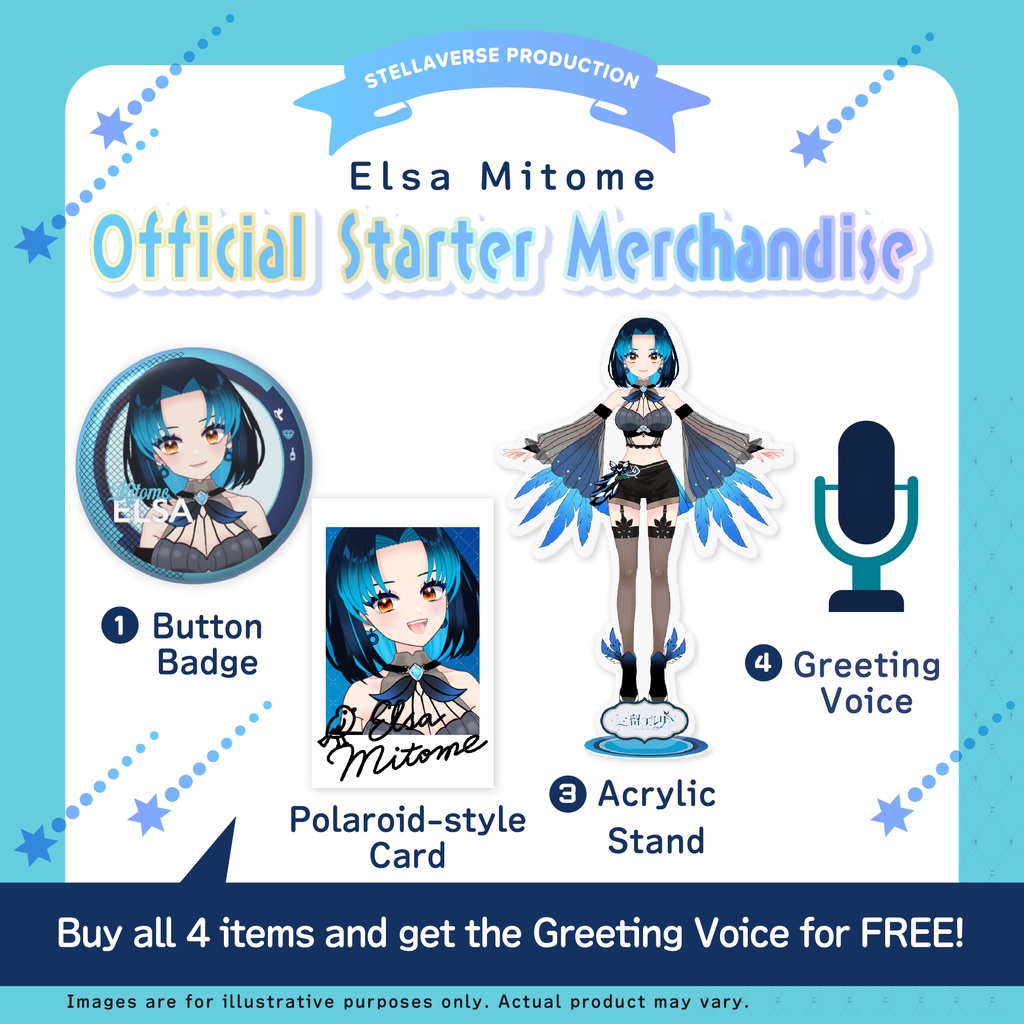 三留エルサ-オフィシャルスターターグッズ-(Elsa Mitome - Official Starter Merchandise -)