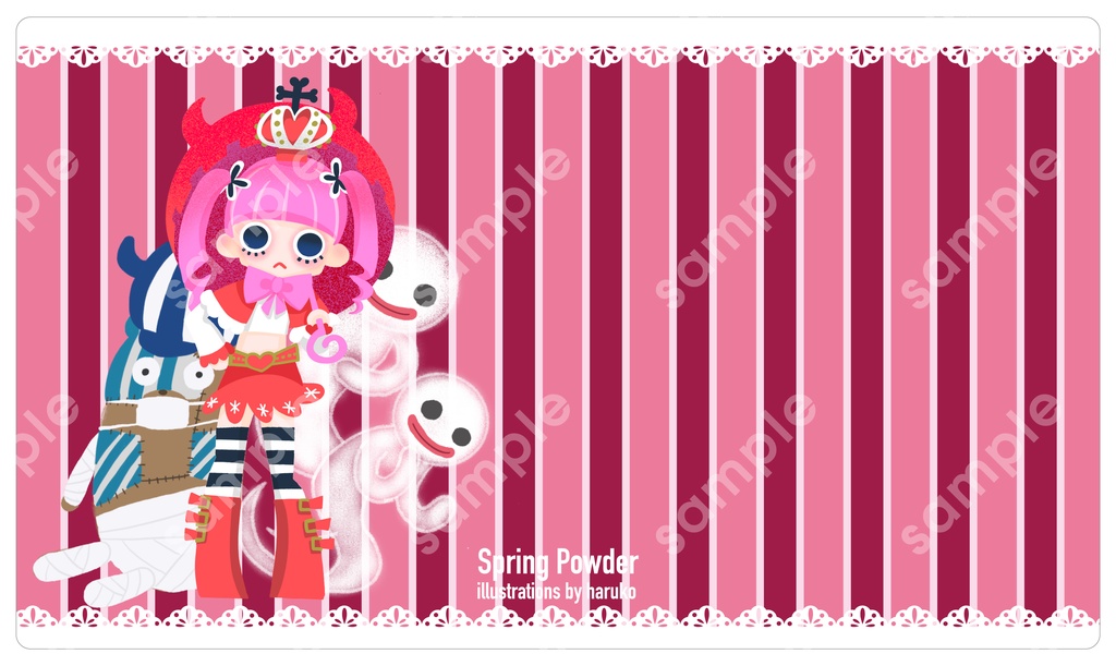 ゴーストプリンセス（ストライプ）　プレイマット