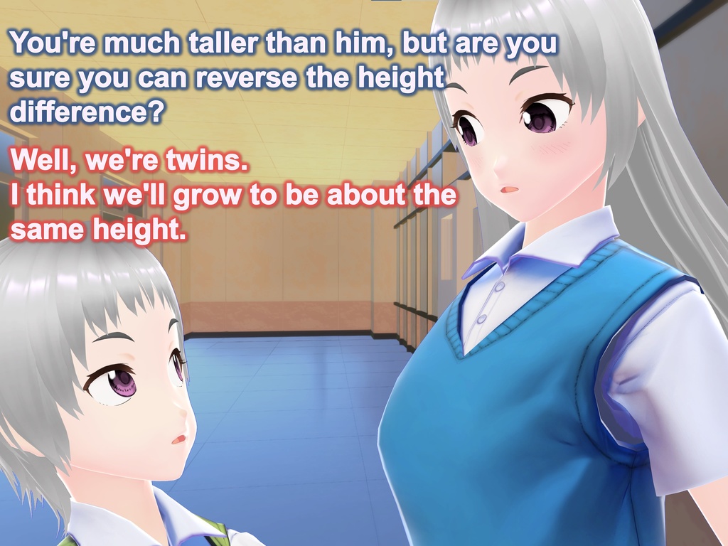 Outgrowing only girls, Overtake boys, Growth sound in twins(pdf, jpg, mp4)