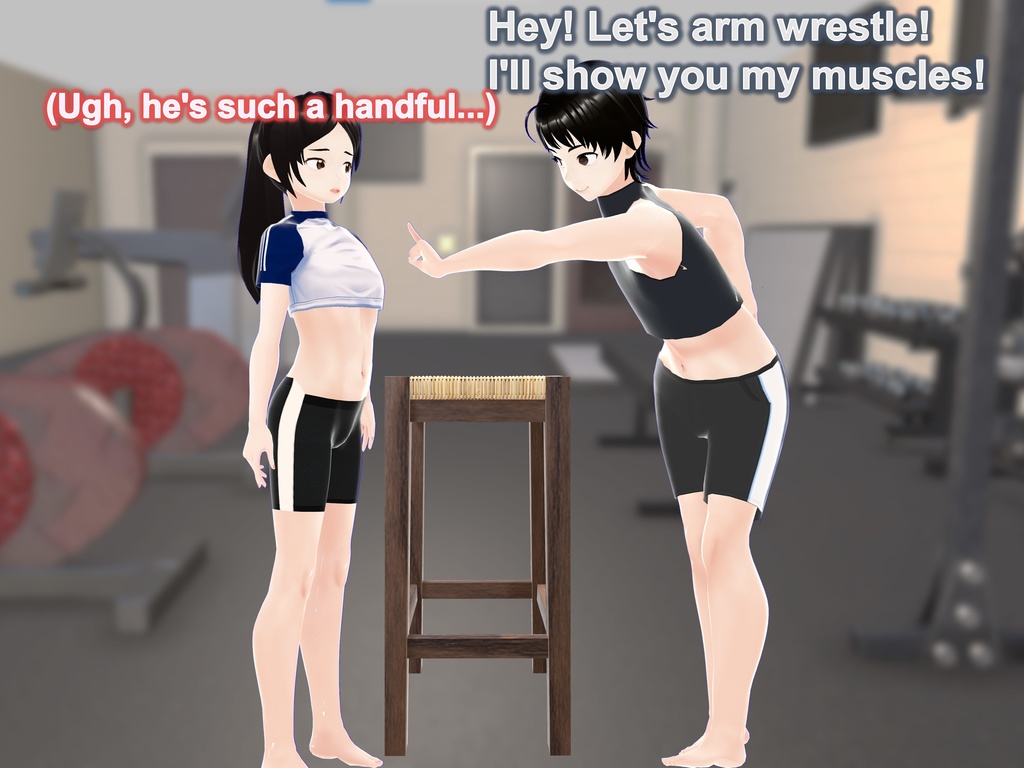 Outgrowing only girls, Overtake boys, Growth sound in the gym(pdf, jpg, mp4)