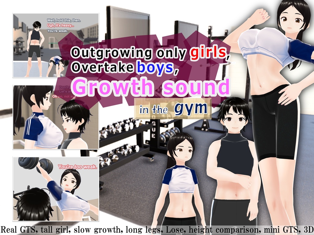 Outgrowing only girls, Overtake boys, Growth sound in the gym(pdf, jpg, mp4)