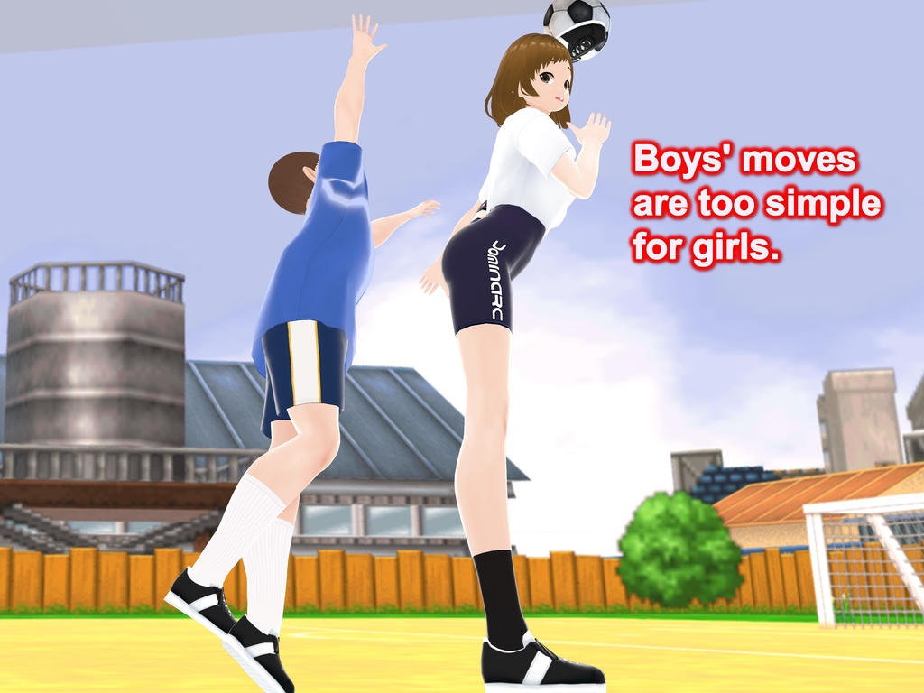 Outgrowing only girls, Overtake boys, Growth sound in the soccer(pdf, jpg, mp4)