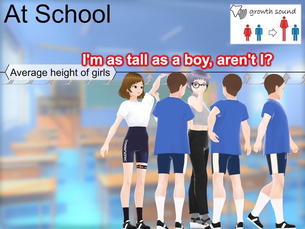 Outgrowing only girls, Overtake boys, Growth sound in the soccer(pdf, jpg, mp4)