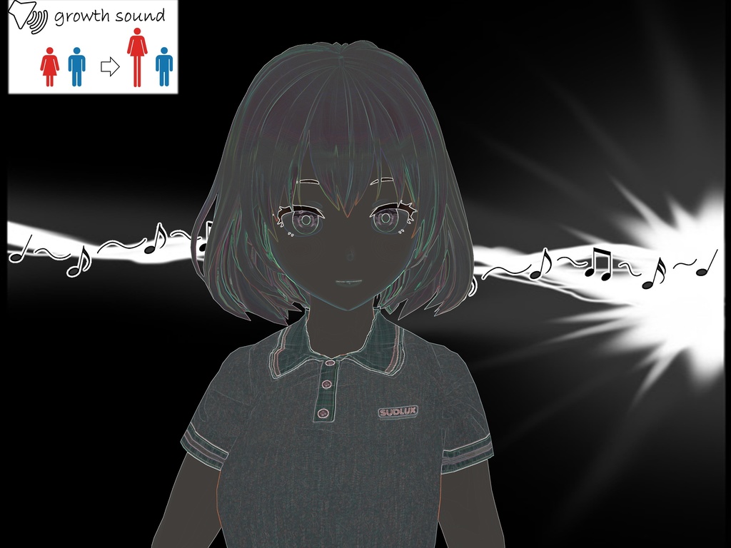 Outgrowing only girls, Overtake boys, Growth sound in cute sisters (pdf, jpg, mp4)