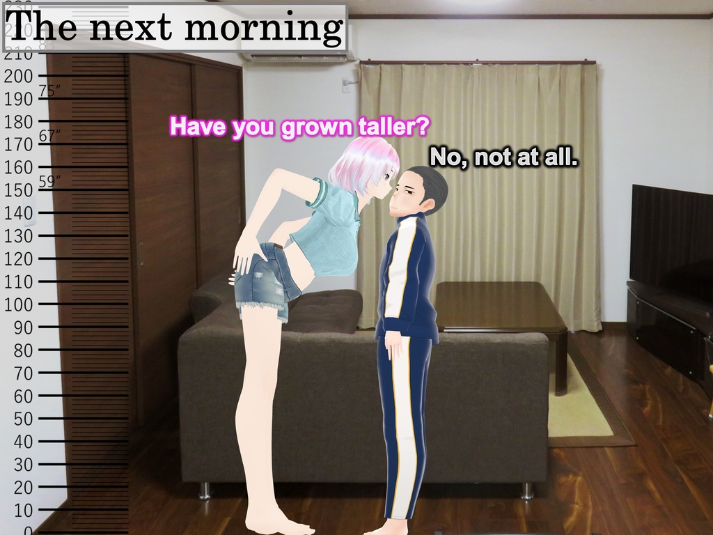 Outgrowing only girls, Overtake boys, Growth sound in cute sisters (pdf, jpg, mp4)