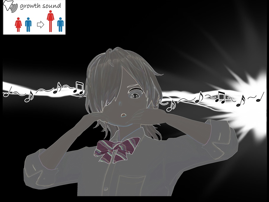 Outgrowing only girls, Overtake boys, Growth sound. Bullied girl Arc (pdf, jpg, mp4)