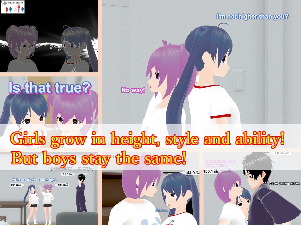 Outgrowing only girls, Overtake boys, Growth sound. Love rival Arc (pdf, jpg, mp4)