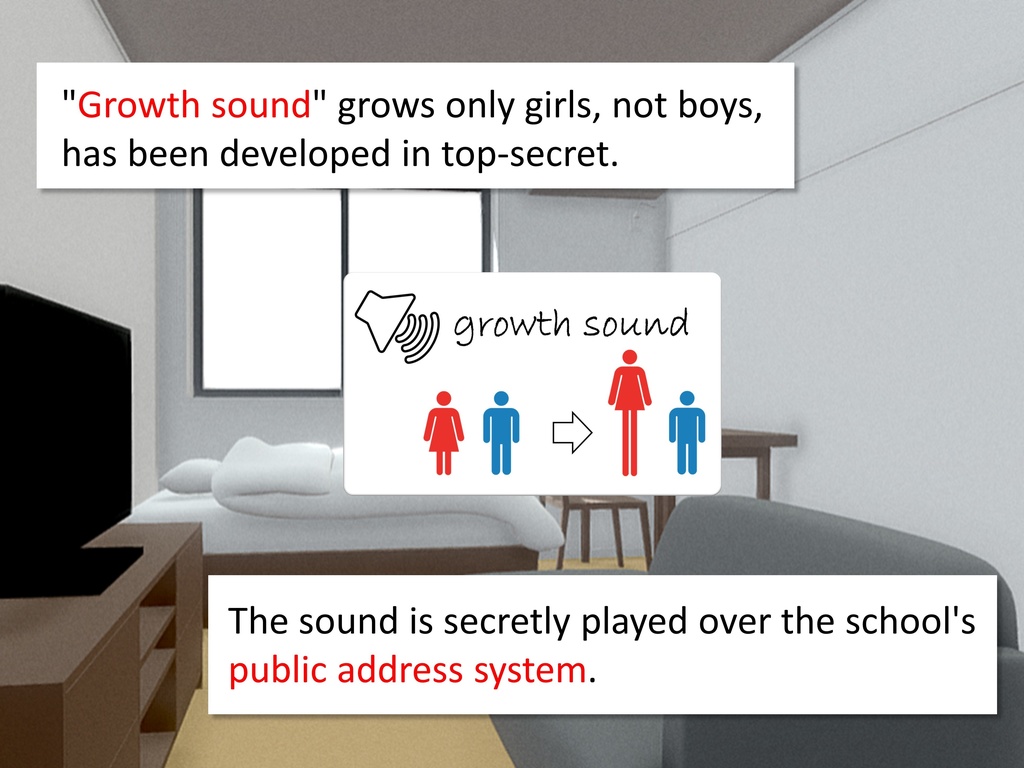 Outgrowing only girls, Overtake boys, Growth sound. Love rival Arc (pdf, jpg, mp4)