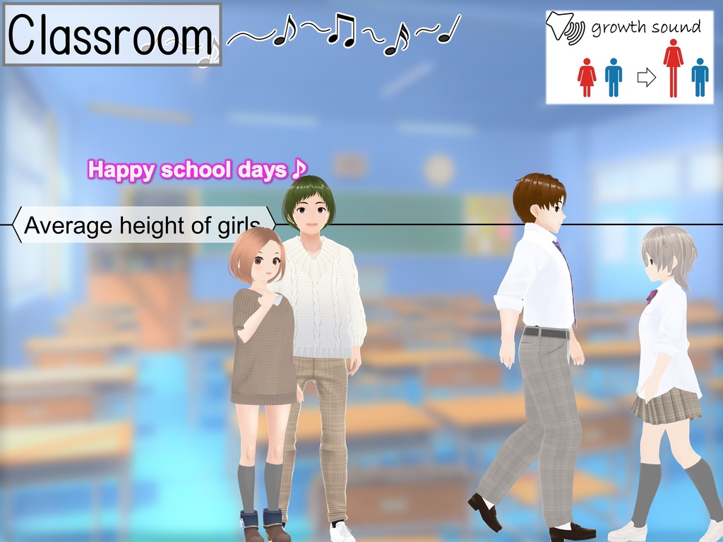 Outgrowing only girls, Overtake boys, Growth sound. Girlfriend overtaking Arc (pdf, jpg, mp4)