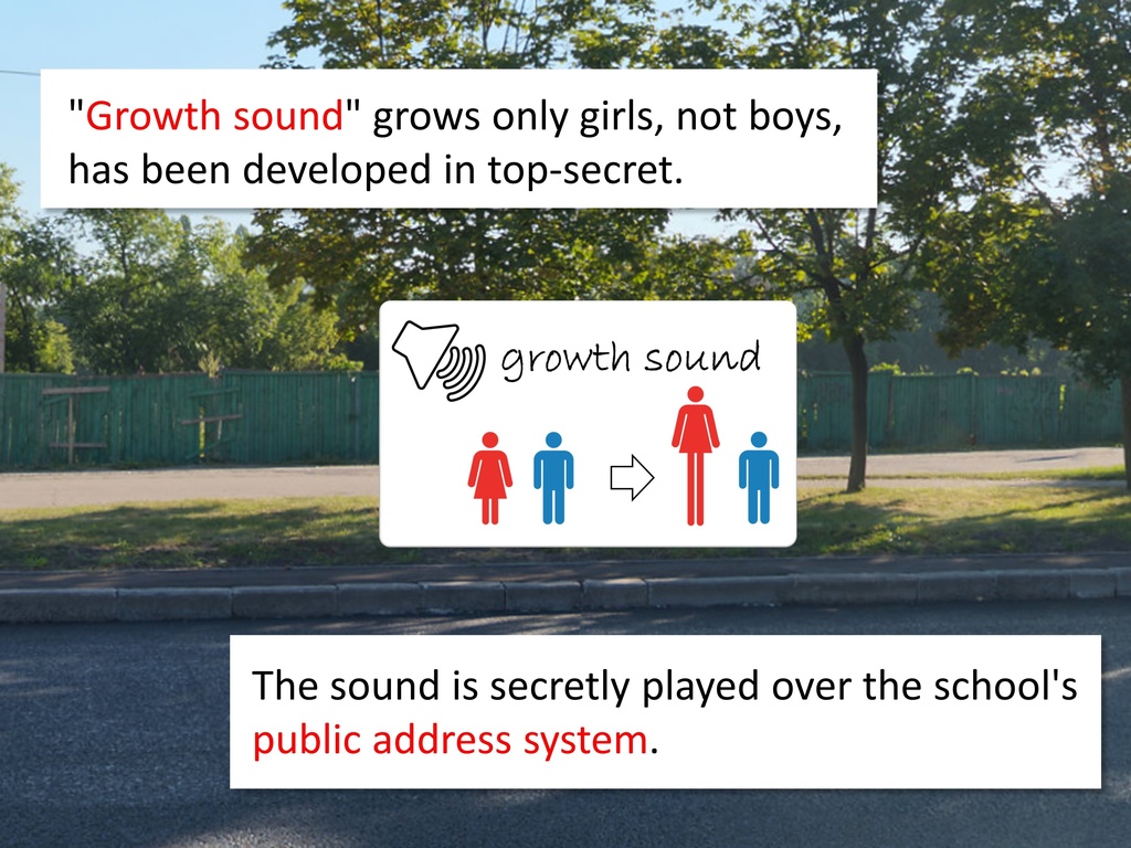 Outgrowing only girls, Overtake boys, Growth sound. Girlfriend overtaking Arc (pdf, jpg, mp4)