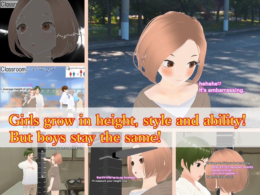 Outgrowing only girls, Overtake boys, Growth sound. Girlfriend overtaking Arc (pdf, jpg, mp4)