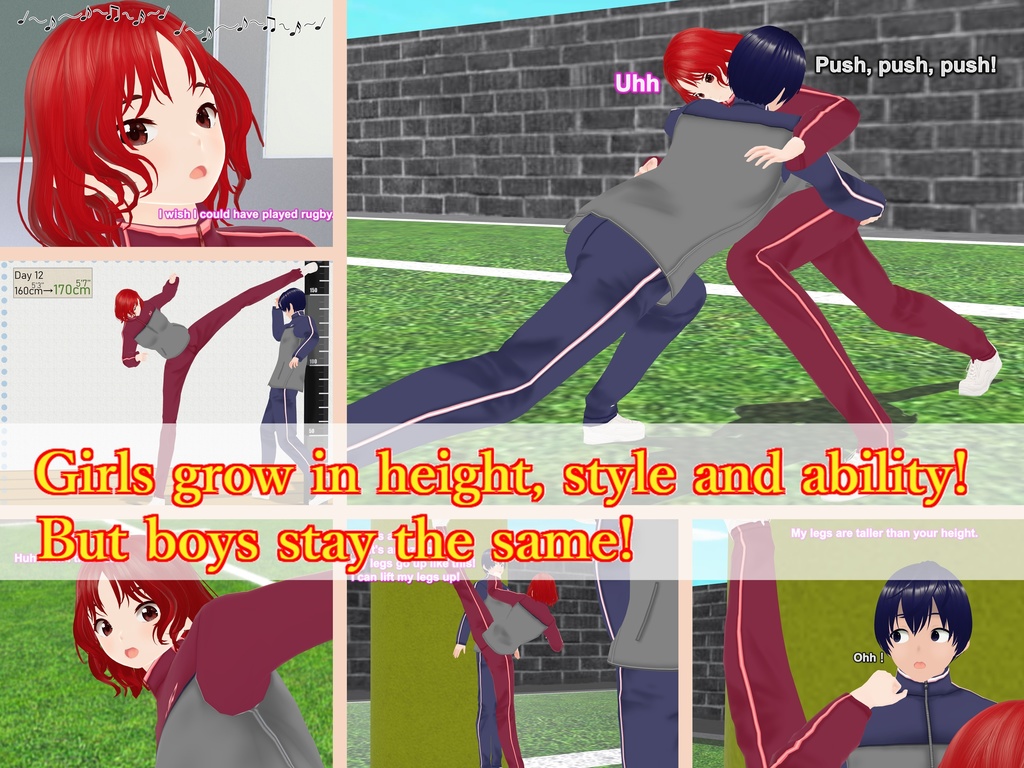 Outgrowing only girls, Overtake boys, Rugby Arc(pdf, jpg, mp4)