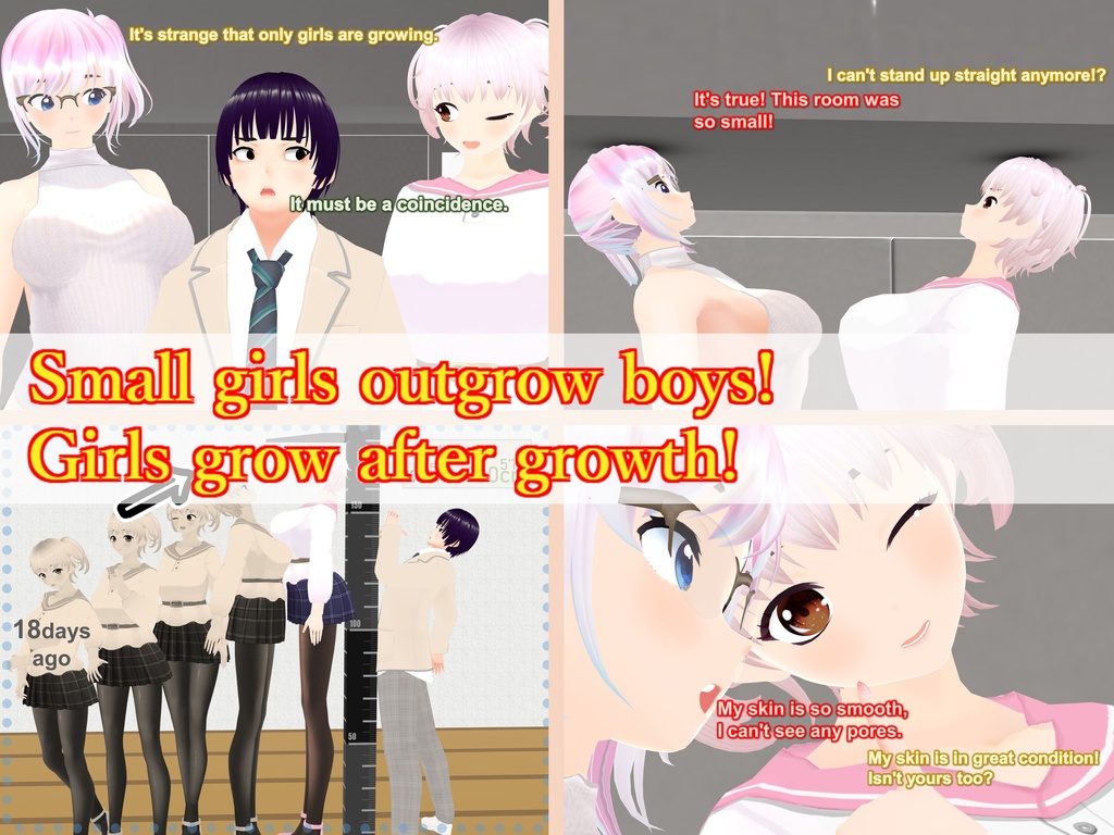 Outgrowing only girls, Overtake boys, Low-ceiling room Arc(pdf, jpg, mp4)