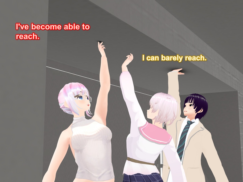 Outgrowing only girls, Overtake boys, Low-ceiling room Arc(pdf, jpg, mp4)