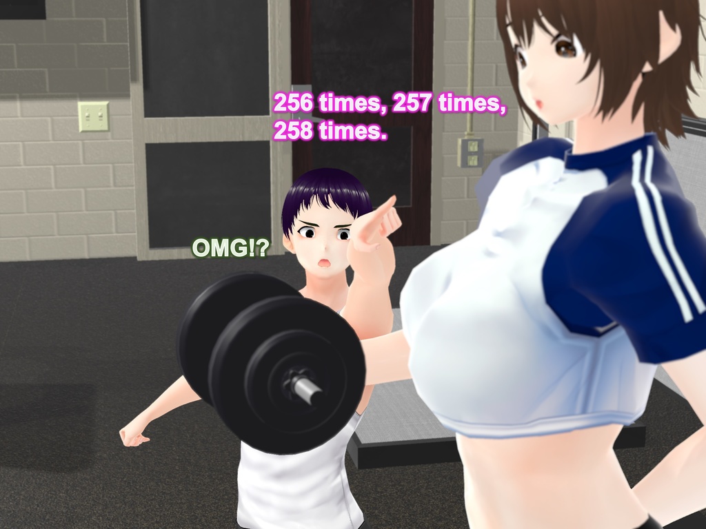 Outgrowing only girls, Overtake boys, dumbbells Arc(pdf, jpg, mp4)