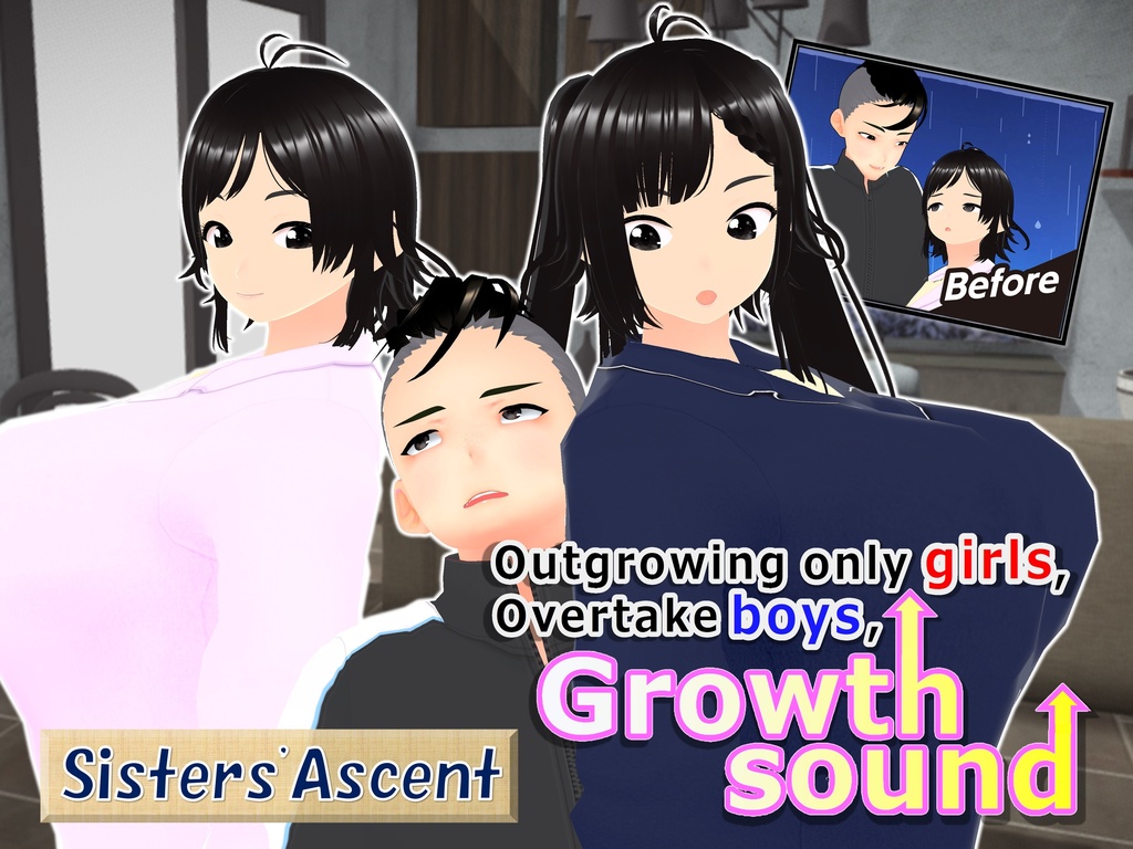 Outgrowing only girls, Overtake boys, Growth sound. Sisters' Ascent Arc(pdf, jpg, mp4)