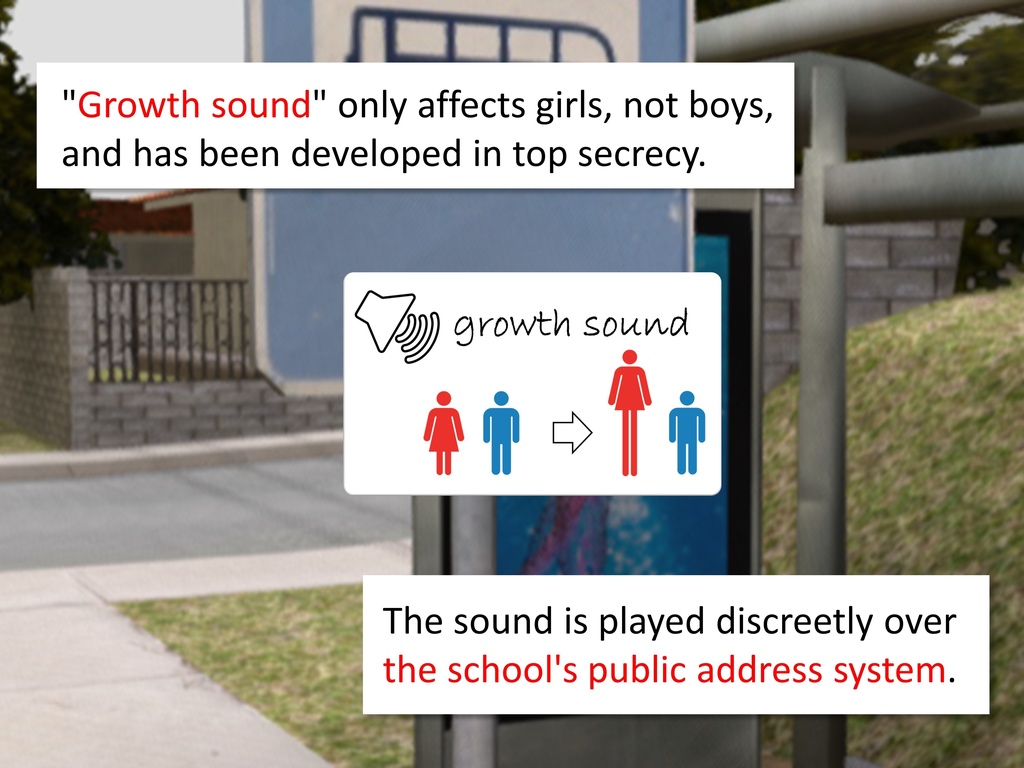 Outgrowing only girls, Overtake boys, Growth sound. Bus Stop Arc(pdf, jpg, mp4)