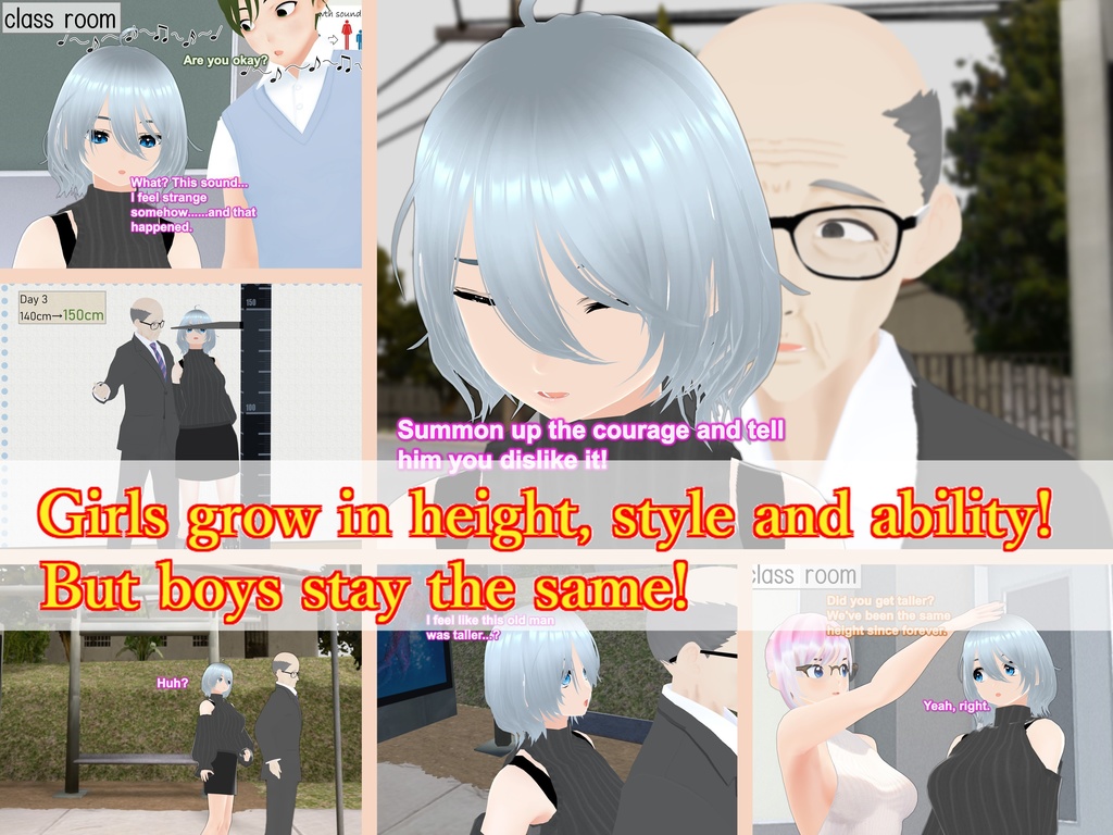Outgrowing only girls, Overtake boys, Growth sound. Bus Stop Arc(pdf, jpg, mp4)