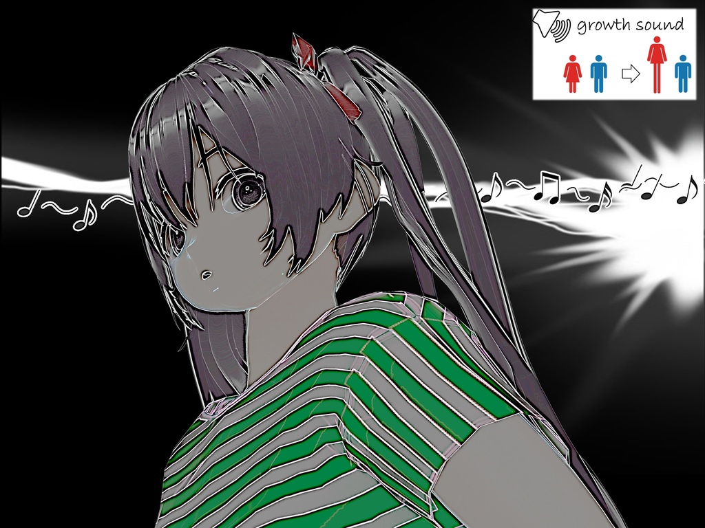 Outgrowing only girls, Overtake boys, Growth sound. Beach Arc(pdf, jpg, mp4)